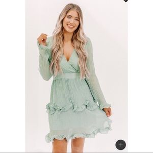 Sage green dress
